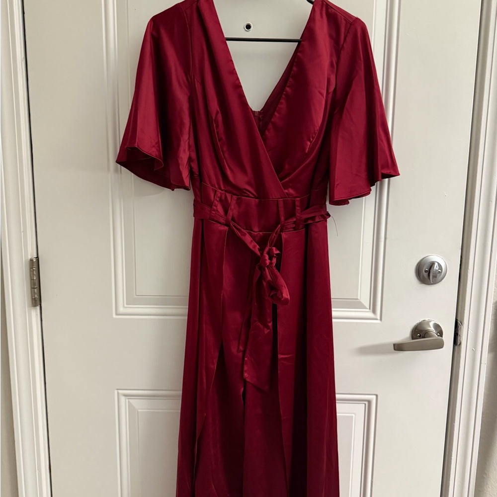 Premier Deep Red Maxi Dress